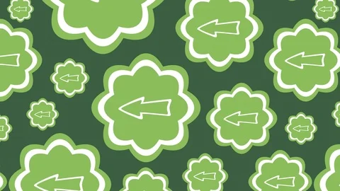 Green arrow left Stock Footage 92582430