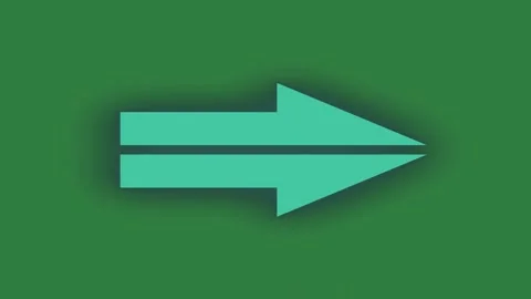 A green arrow pointing up to the right and on background screen with white Stock Footage 335992501