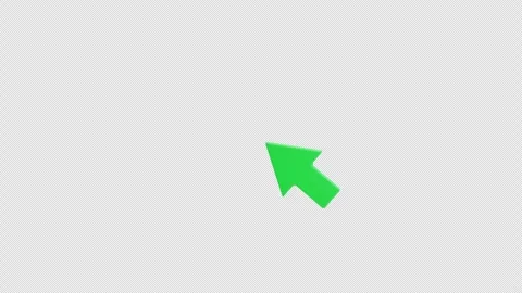 Green arrow pointing upward left 3d animation Stock Footage 317210608