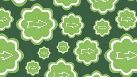 Green arrow right Stock Footage 92582493
