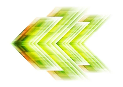 Green arrow tech background Stock Illustration