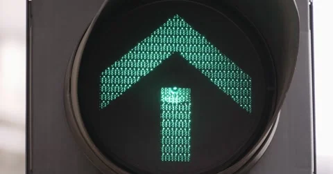 Green Arrow Traffic Light Stock Footage 49462913