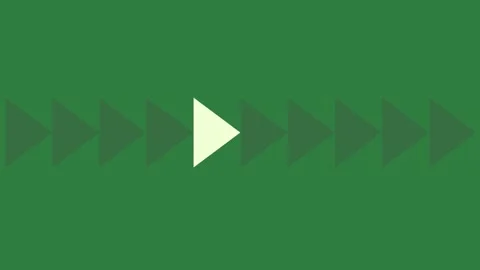A green arrow with white on it and background arrows pointing in different Видео 335130760