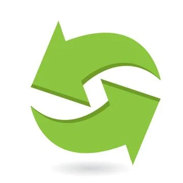 Green arrows Stock Illustration