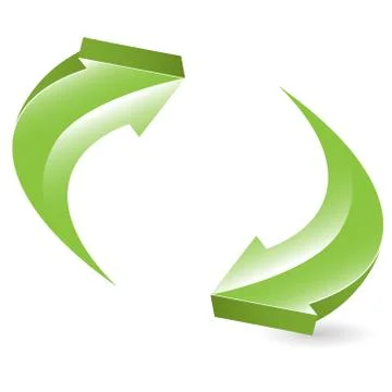 Green arrows Stock Illustration