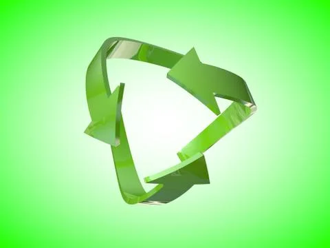 Green arrows Stock Illustration