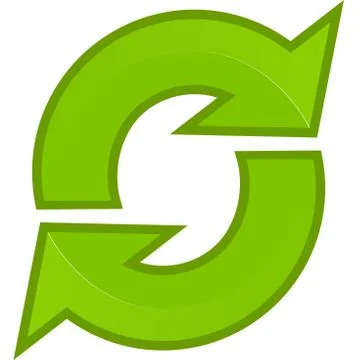 Green Arrows Stock Illustration