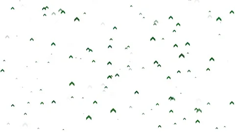 Green arrows move slowly upwards on a white background Stock Footage 341603485