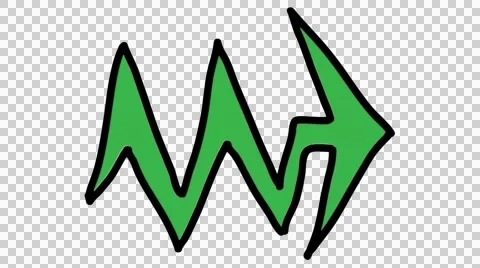 Green Arrows pointing right direction animation with transparent background Stock Footage 44210911