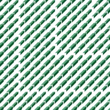 Green arrows on white background Stock Illustration