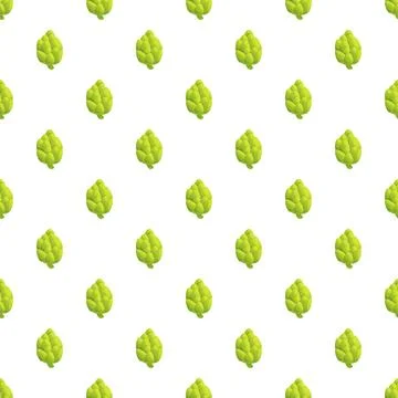 Green artichoke vegetable repeating seamless pattern design 스톡 일러스트