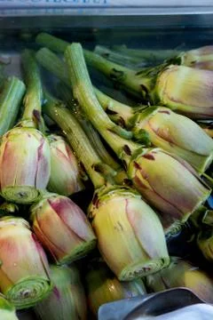 Green artichokes Foto stock