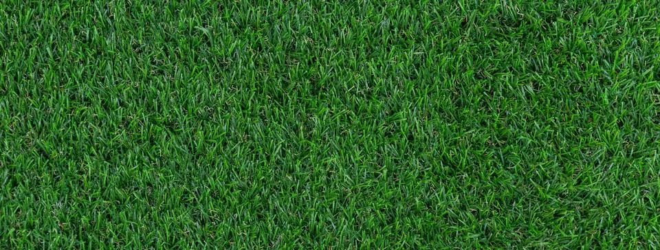 Green artificial grass pattern texture banner background Stock Photos