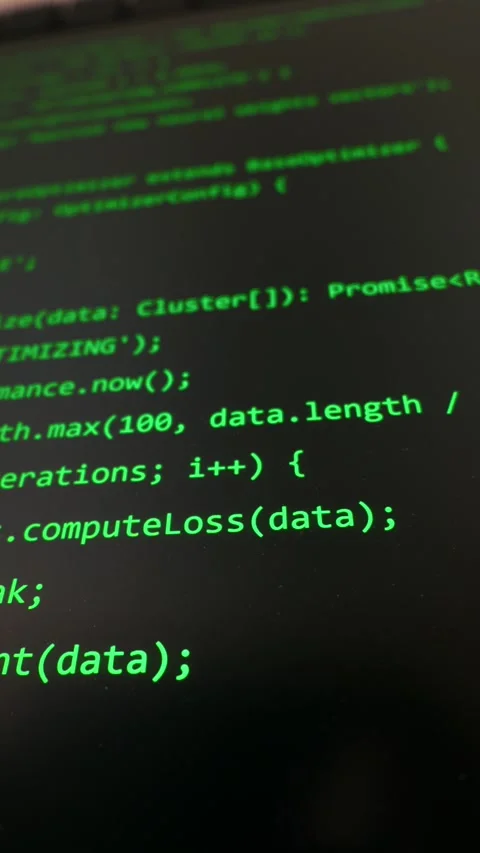 Green Artificial Intelligence Source Code Generating on Dark Screen Видео 334727871