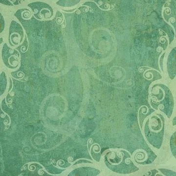 Green artistic frame Stock Photos