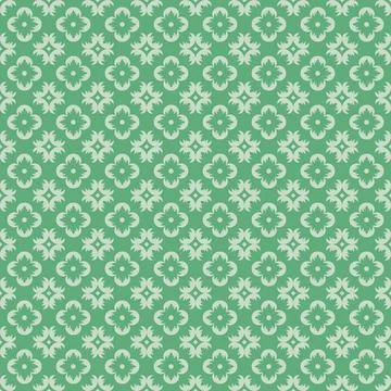Green asian boho native pattern Stock Illustration