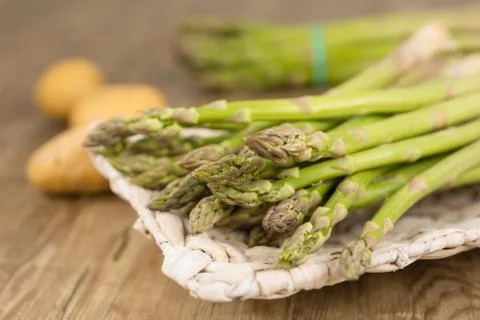 Green asparagus Stock Photos