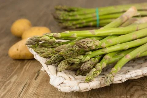 Green asparagus Stock Photos