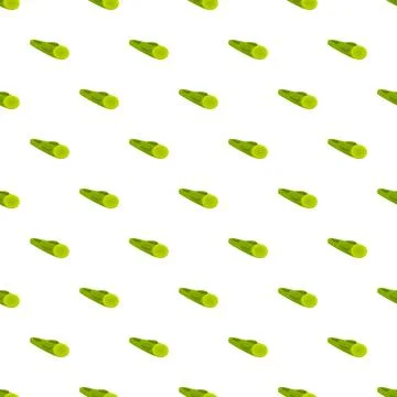Green asparagus vegetable seamless repeating pattern design Stock Illustration