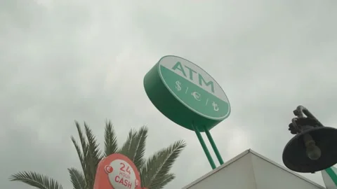 Green ATM banner Stock Footage 168236967