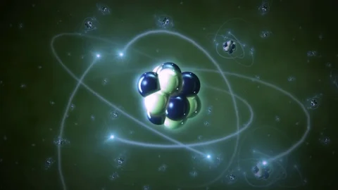 Green Atom 3D Animation Short Видео 74350120