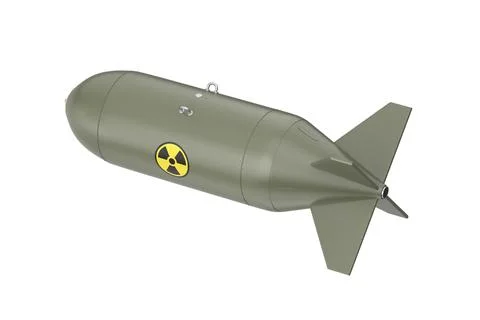 Green atomic bomb Stock Illustration