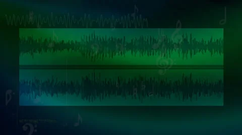 Green audio background Stock Footage 63250446