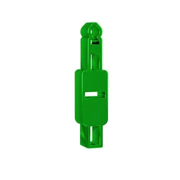 Green Audio jack icon isolated on transparent background. Audio cable for c.. Stock Illustration
