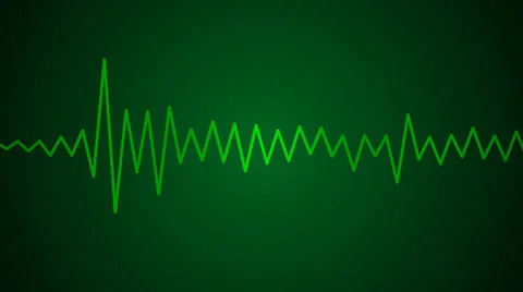Green audio wave Stock Footage 28666070