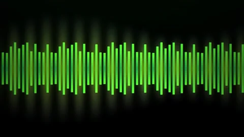 Green audio waveform equalizer bars seamless loop motion background Stock-Footage 344926414