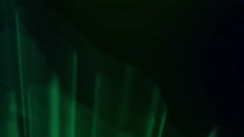 Green Aurora Beams Bottom Left Corner Video stock 172507591