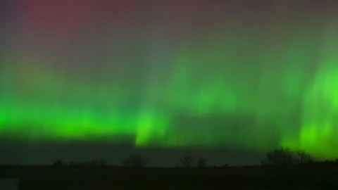 Green Aurora during Solar Storm Stock Footage 274984848