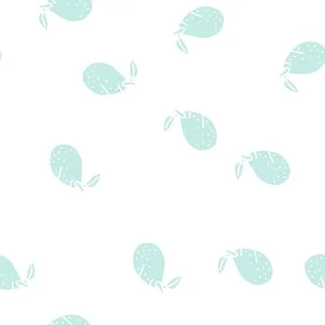 Green avocado leaf glyph seamless pattern Illustrazione stock