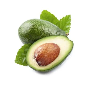 Green avocado nuts Foto stock
