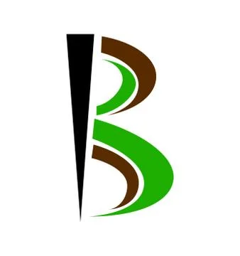 Green b logo Stock Illustration