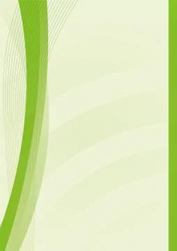 Green background, abstract - can be used for letters or other stationery Stock Illustration