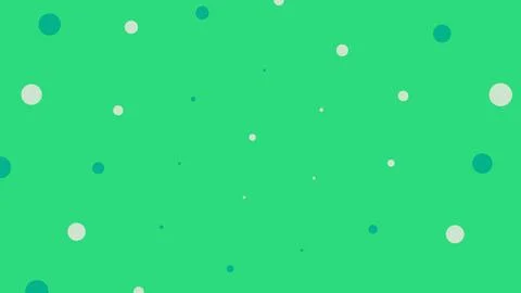 Green background with abstract circles and dots pattern イラスト素材