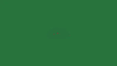 A green background and fireball on screen with white ball of fire green screen Stock Footage 335681421