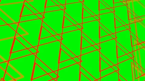 Green background and multiple moving triangles Stock Footage 103293321