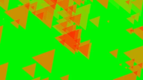 Green background and multiple moving triangles Stock Footage 112362140