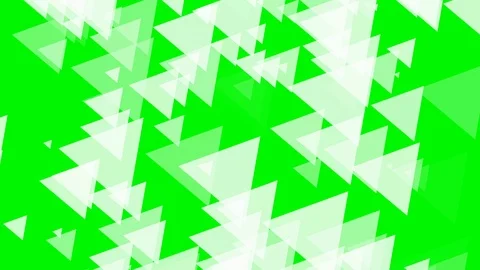 Green background and multiple moving triangles Stock Footage 112911814