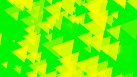 Green background and multiple moving triangles Stock Footage 112916499