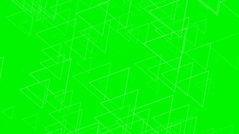 Green background and multiple moving triangles Stock Footage 112920741