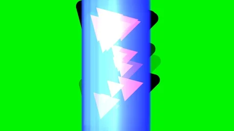 Green background and multiple moving triangles Stock Footage 113033355