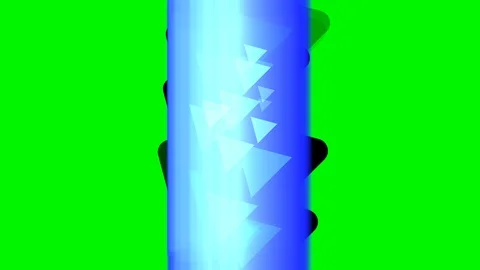 Green background and multiple moving triangles Stock Footage 113035038