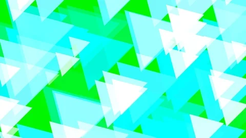 Green background and multiple moving triangles Stock Footage 113277293