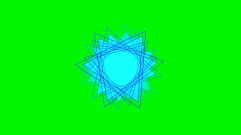 Green background and multiple moving triangles Stock Footage 113729584