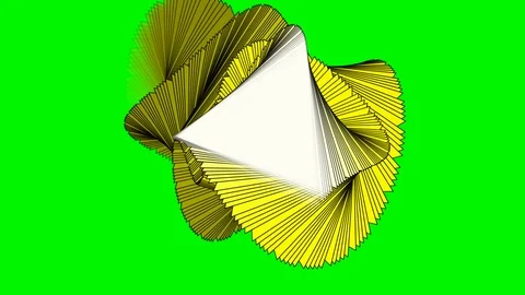 Green background and multiple moving triangles Stock Footage 115688306