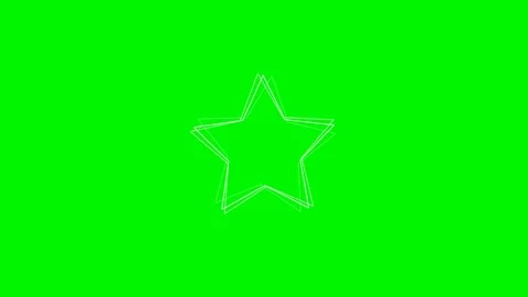 Green background and rotating star shape Stock Footage 114338485