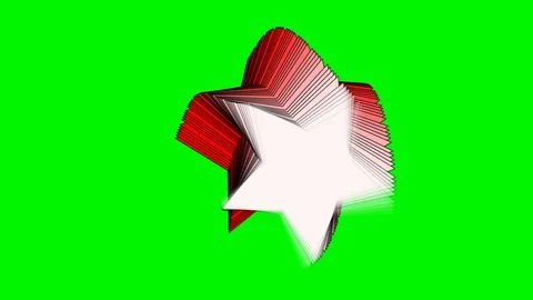 Green background and rotating star shape Video stock 115293527